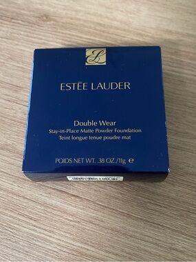 Estee Lauder Double Wear Stay-in-Place Matte Powder Foundation - Navy/Gold Box